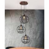 👉 Hanglamp koper metaal active Globe getrapt 3x 33cm