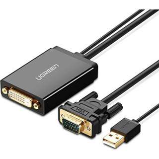 👉 Adapterkabel UGREEN MM119 1080P Full HD VGA to DVI (24+1) Male Female Adapter Kabel voor Computer PC Laptop HDTV Projector DVD Graphics Card en More / Enabled Devices Lengte: 50cm 6922870573276