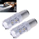 👉 Wit 2PCS 1156 650 Lumen 50W 10-3535-LEDs 6500K (wit) licht Turn Signal DC 12-24V 6922185009392