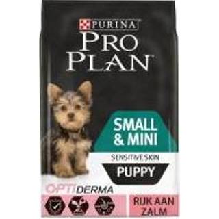 👉 Small 2x3kg - Dubbelpak & Mini Puppy Optiderma Zalm Rijst Pro Plan