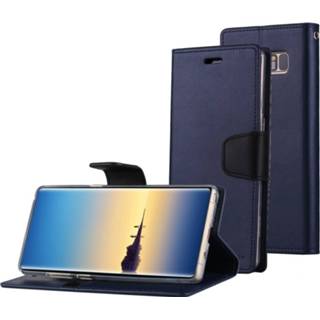 Dagboek blauw leather MERCURY GOOSPERY SONATA voor Galaxy Note 8 Business stijl magnetische Clasp horizontale Flip lederen draagtas met houder & kaartsleuven portemonnee (donkerblauw) 6922206305113 6167005352443