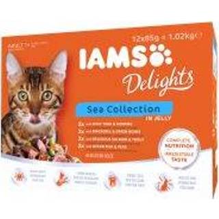 👉 Katten voer IAMS Delights Adult in Gelei Kattenvoer 12 x 85 g - Sea mix 8710255100357 8710255100364 8710255100371