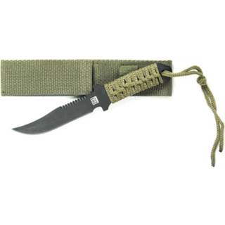 👉 Groen Combat mes voor survival 19.5 cm