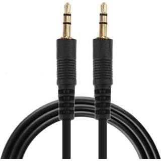 Aux Kabel mannetje Mini Plug Stereo Audio Lengte, + Vergulde Connector zwart mannen S-EP-313A Audiokabel zwart mannen Aux Kabel, 3.5mm mannetje Mini Plug Stereo Audio Lengte: 1 meter (Zwart + Vergulde Connector) 6922152675032