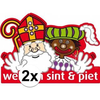 👉 Deurbordje 2x Welkom Sint en Piet deurbord