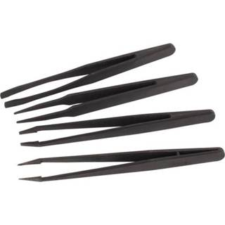 👉 Pincet active Set Van 4 Niet-Geleidende Pincetten