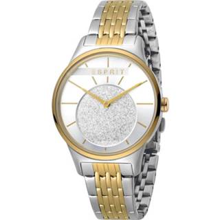 👉 Goudkleurig staal zilver active Esprit Horloge Grace 34 mm zilver- en ES1L026M0065 4894626010750