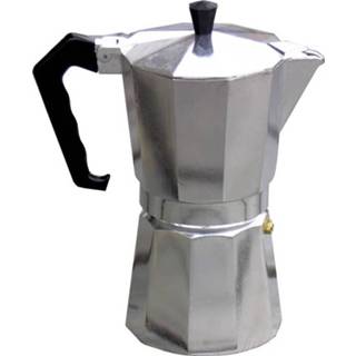 👉 Espressomaker zilverkleur aluminium Relags Bellanapoli voor 6 kopjes