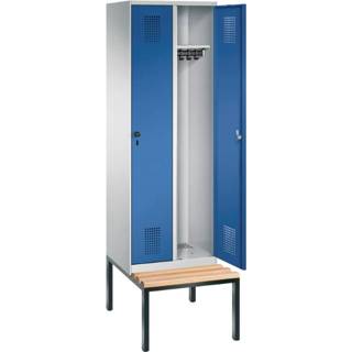 👉 EVO 2 persoons kledinglocker met ondergebouwde zitbank 7091133851587