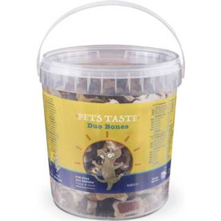 👉 Hondensnack Pets Taste Duo Bones Kip&Rund&Lam - Hondensnacks 450 g 8716793906208 8716793905003
