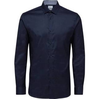 👉 Shirt blauw s male l Long sleeved Slim fit 310207900110