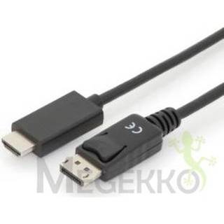 👉 DisplayPort zwart ASSMANN Electronic AK-340303-030-S 3m HDMI Type A (Standard) video kabel adapter 4016032438601