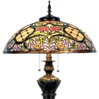 👉 Vloerlamp Rosaly - in Tiffany-design
