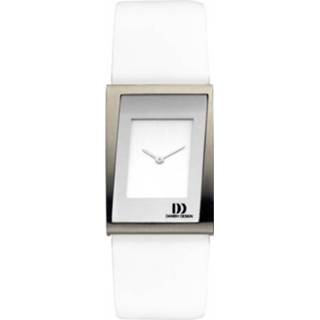 👉 Horloge titanium rechthoekig ronda voor dames wit Danish Design 8718569012663