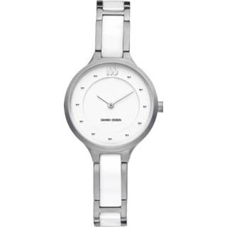 👉 Horloge wit rond voor dames keramiek Danish Design 8718569021207