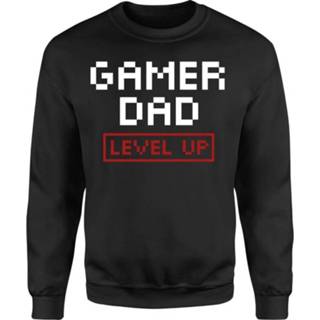 👉 S zwart Gamer Dad Level Up Sweatshirt - Black 5056253824899
