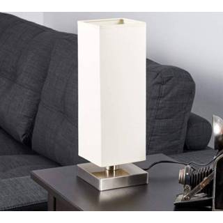 👉 Tafel lamp crèmewit witte Martje - tafellamp met E14 LED-lamp