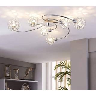 👉 Chroom Decoratieve LED-plafondlamp Tyron