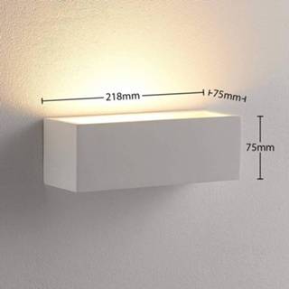 Eenvoudige gips LED wandlamp Santino