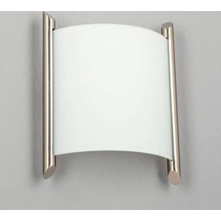 👉 Wand lamp nikkel wit gesatineerd Filippa - glazen wandlamp,