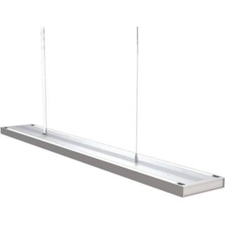 👉 Hang lamp zilver LED hanglamp Konstantin voor de werkkamer