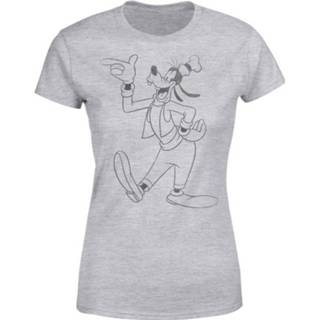 👉 Shirt s vrouwen grijs Disney Goofy Klassieke Pose Dames T-shirt - 5056185757067