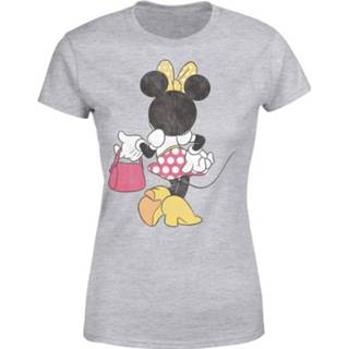 👉 Shirt XL Mickey Mouse t-shirts Nie vrouwen grijs Disney Minnie Rug Pose Dames T-shirt -