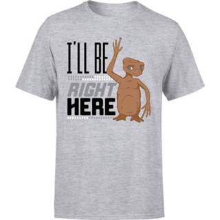 👉 Shirt grijs s male E.T. I'll Be Right Here T-shirt - 5056281179091