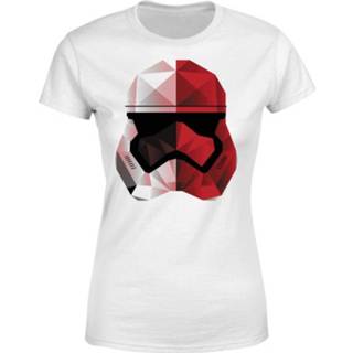 Star Wars Cubist Trooper Helmet Dames T-shirt - Wit - XXL - Wit