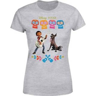 👉 Shirt vrouwen grijs s Disney Coco Miguel en Dante Dames T-shirt - 5056253806390