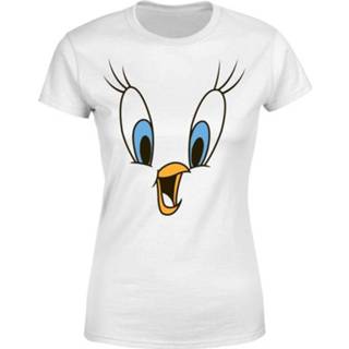 👉 Looney Tunes Tweety Face Dames T-shirt - Wit - XXL - Wit