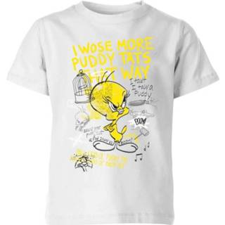 👉 Looney Tunes Tweety Kinder T-shirt - Wit - 11-12 Years - Wit