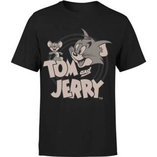 👉 Shirt zwart s male Tom and Jerry Circle T-shirt -