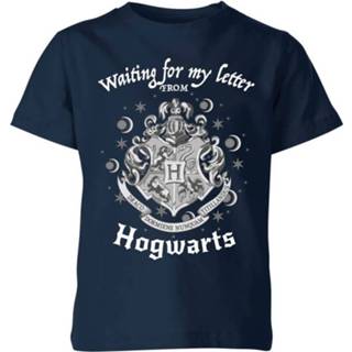 Harry Potter Waiting For My Letter Kinder T-shirt - Navy - 11-12 Years - Navy blauw