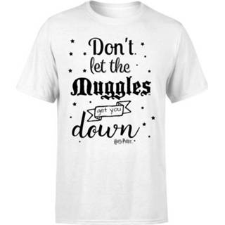 Harry Potter Don't Let The Muggles Get You Down T-shirt - Wit - XXL - Wit