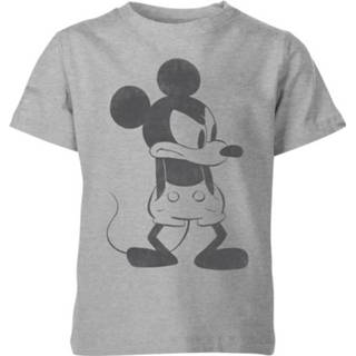 👉 Disney Mickey Mouse Boos Kinder T-Shirt - Grijs - 11-12 Years - Grijs