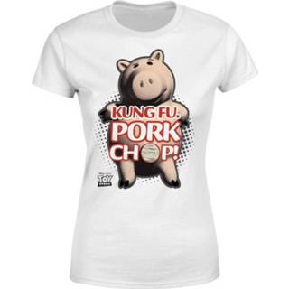 👉 Toy Story Kung Fu Pork Chop Dames T-shirt - Wit - XXL - Wit