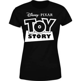 👉 Shirt zwart s vrouwen Toy Story Logo Outline Dames T-shirt - 5055936878587