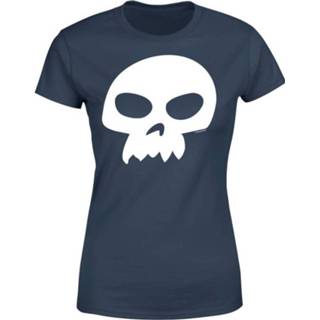 👉 Toy Story Sids Skull Dames T-shirt - Navy - XXL - Navy blauw