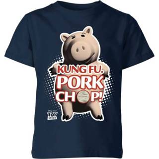 👉 Toy Story Kung Fu Pork Chop Kinder T-shirt - Navy - 11-12 Years - Navy blauw