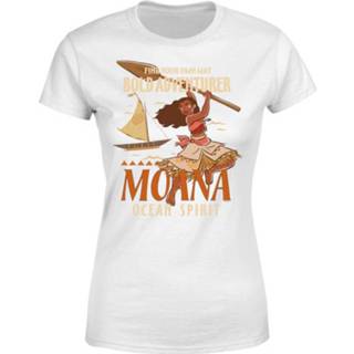 👉 Moana Find Your Own Way Dames T-shirt - Wit - XXL - Wit