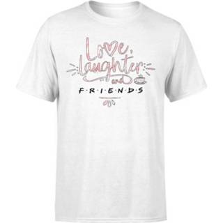 Friends Love Laughter Men's T-Shirt - White - XXL - Wit