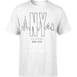 👉 Shirt wit male s Friends NY Skyline Men's T-Shirt - White