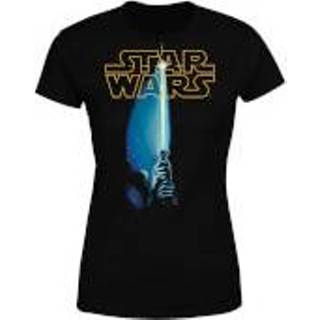 👉 Shirt s vrouwen zwart Star Wars Lightsaber Women's T-Shirt - Black