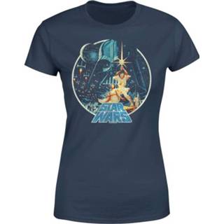 👉 Star Wars Vintage Victory Women's T-Shirt - Navy - XXL - Navy blauw