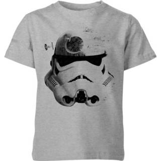 👉 Shirt grijs XS unisex kinderen Star Wars Command Stromtrooper Death Kids' T-Shirt - Grey 98/104 (3-4 jaar) 5059478284813