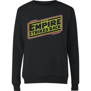👉 Sweatshirt zwart vrouwen s Star Wars Empire Strikes Back Logo Women's - Black