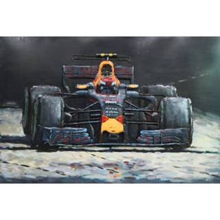 👉 Metaal 3D Schilderij - Formule 1 race