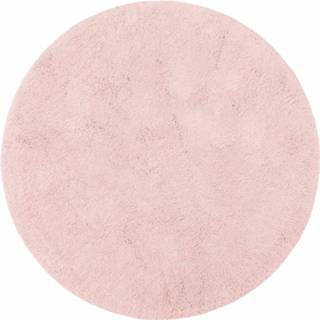 👉 Hoogpolig vloerkleed unisex roze vloerkleed, rond, MY HOME SELECTION, Desner, hoogte 38 mm, handgetuft