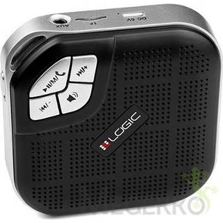 👉 Portable speaker zwart zilver Logic LS-03B Mono Zwart, 5901885245928